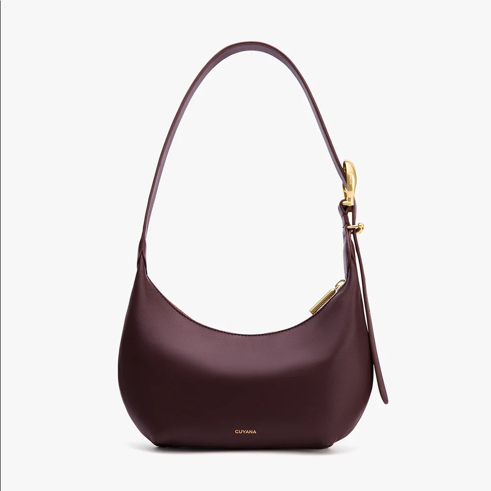 BNWT Cuyana Mini Celestia Bag, Plum
